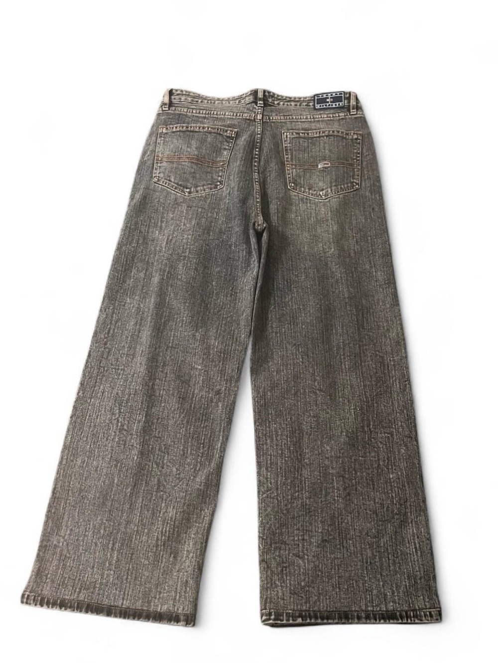 Y2K Vintage Tommy Jeans Loose fitting bootcut faded Denim jeans grey wash